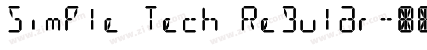 Simple Tech Regular字体转换